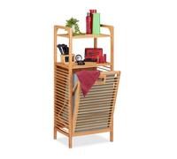 Estanteria cesto colada canasto plegable mueble organizador 28 L 2 estantes