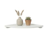 Relaxdays Estantería esquinera, Varias Medidas, Madera de Nogal, salón, decoración, Carga 5 kg, Colgante