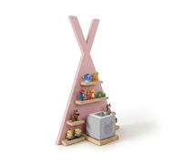 Relaxdays estantería magnética para Toniebox y 34 Tonies, Tienda, 69x49x9 cm, Rosa