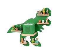 Relaxdays estantería magnética para Toniebox y 35 Tonies, Dino, 45 x 59 x 15 cm, para Figuras Tonies, Verde