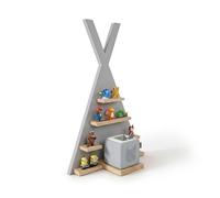 Relaxdays estantería magnética para Toniebox y Tonies, Tienda, 69x49x9 cm, Gris