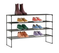 Relaxdays Estantería metálica para zapatos negro