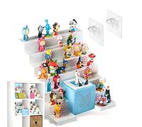 Relaxdays Estantería para Toniebox y Figuras, metálica, magnética, 28x34x35 cm, Vertical, Blanca