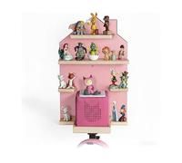 Relaxdays estantería Tonies magnética, Organizador para Toniebox y 32 Figuras, en Forma de casa, 43 x 28 x 17 cm, Rosa