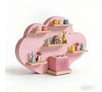 Relaxdays Estantería Tonies Nube marrón claro,fucsia