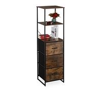 Estanteria estante de madera mueble organizador 3 cajones MDF y metal 3 estantes