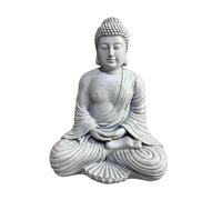 Relaxdays Estatua Buda 42 cm gris