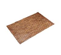 Relaxdays Esterilla de bambú, Enrollable, Antideslizante, Impermeable, 50x80 cm, Marrón