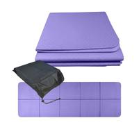 Relaxdays Esterilla de yoga, 6 mm de grosor, 61 x 183 cm, color a elegir | plegable, con bolsa, antideslizante, esterilla deportiva para yoga, pilates y fitness