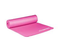 Relaxdays Esterilla Yoga Plegable y Acolchada, Rosa, Caucho, 60 x 180 cm | Protección articular, con correa, 60 x 180 cm