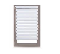 Relaxdays Estor Doble de Sujeción Fija sin Perforaciones de Tela Blanco 81x156 cm