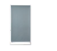 Relaxdays Estor Opaco Térmico, Sin Taladrar, Enrollable, Cadena, 1 Ud, Tela-Aluminio, 80x210 cm, 76 cm Ancho, Gris