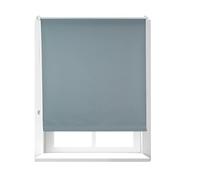 Relaxdays Estor Opaco Térmico, Sin Taladrar, Enrollable, Cadena, 1 Ud, Tela-Aluminio, 110x165 cm, 106 cm Ancho, Gris