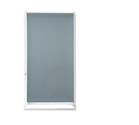 Relaxdays Estor Opaco Térmico, Sin Taladrar, Enrollable, Cadena, 1 Ud, Tela-Aluminio, 80x210 cm, 76 cm Ancho, Gris