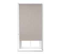 Relaxdays Estor Opaco Térmico sin Taladrar, Poliéster-Aluminio-Plástico, 160x56 cm, Marrón