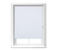 Relaxdays Blanco de 160 cm de Largo Estor Térmico Opaco, Cortina Enrollable Oscurecedora Ventana, sin Taladrar, 160 x 95 cm, Poliéster