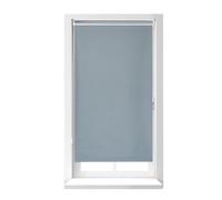 Relaxdays Estor Térmico Opaco, Cortina Enrollable, Oscurecedor Ventana sin Taladrar, Blackout con Cadena, 220x86cm, Gris, Aluminio