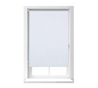 Relaxdays Estor Térmico Opaco, Cortina Enrollable Oscurecedora Ventana, sin Taladrar, 160 x 76 cm, Blanco, Poliéster