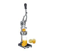 Relaxdays Exprimidor Zumo Manual 3 en 1, Acero Inoxidable, Plateado, 47.5 x 17.5 x 40.5 cm
