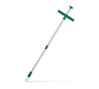 Relaxdays Extractor malas hierbas verde oscuro,plata