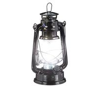 Relaxdays Farol LED, Lámpara vintage decorativa, A pilas, Negro