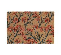 Relaxdays Felpudo Coco, Alfombrilla Puerta Entrada, Diseño Ramas, Interior y Exterior, 40x60, Antideslizante, Multicolor