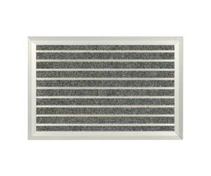 Relaxdays Felpudo de aluminio gris plata,gris