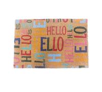 Relaxdays Felpudo de Coco, 60 x 40 cm, Antideslizante, Resistente a la Intemperie, Interior y Exterior.