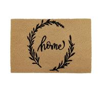 Relaxdays Felpudo de Coco Antideslizante e Impermeable, 60 x 40 cm, hogar Natural