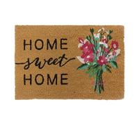 Relaxdays Felpudo de Coco Antideslizante e Impermeable, 60x40 cm, Colorido, para Interior y Exterior