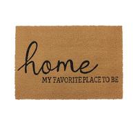 Relaxdays Felpudo de Coco Antideslizante e Impermeable 60x40 cm Natural para Interior y Exterior