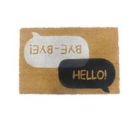 Relaxdays Felpudo de Coco, Burbujas 60 x 40 cm, Antideslizante, Resistente, Felpudo Exterior, Multicolor