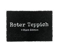 Relaxdays Felpudo de coco con frase 60 x 40 cm blanco,negro