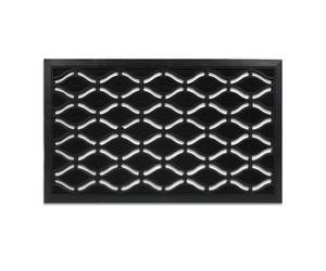 Relaxdays Felpudo goma 45 x 75 cm negro