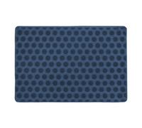 Relaxdays Felpudo Goma, 60 x 40 cm, Resistente a la Intemperie, Antideslizante, Interior y Exterior, con Pinchos, Azul, Caucho