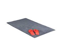 Relaxdays - Felpudo para el Cuarto de baño, 60 x 100 cm, Felpudo Lavable, Ideal para Suelos con calefacción, Color Gris
