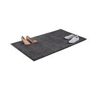 Relaxdays Felpudo para Entrada Antideslizante Clásico, Polipropileno-PVC, Gris, 90 x 150 cm, 90x150x0.7 cm