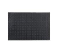 Relaxdays - Felpudo Rectangular para la Entrada del hogar, 60 x 40 cm, Caucho Goma PVC, Antideslizante, Color Negro