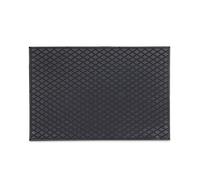 Relaxdays - Felpudo Rectangular para la Entrada del hogar, 60 x 40 cm, PVC, Antideslizante, Color Negro