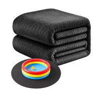 Relaxdays Fieltro para piscina negro