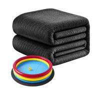 Relaxdays Fieltro para piscina negro