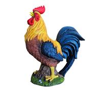 Relaxdays Figura de gallina azul,marrón,amarillo