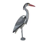 Relaxdays Figura de garza para decorar el jardín rojo,negro,gris