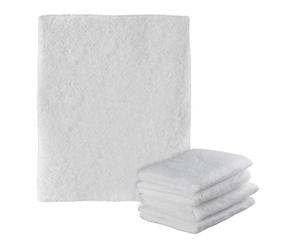 Relaxdays Filtros Campana Extractora, Set de 5, Recortables, Fieltro Colector de Grasa, 47 x 59 cm, Blanco