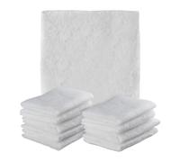 Relaxdays Filtros de Campana Extractora, Pack de 10, 57x47 cm, Cortables a Medida, Antigrasa, Tela de Poliéster, Blanco