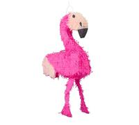 Relaxdays Flamingo Piñata Infantil Flamenco XXL, Papel, Rosa, 80 x 40 x 14 cm, Color (10022567)