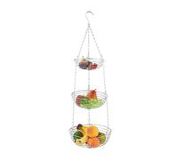 Relaxdays Frutero colgante en color plateado plata