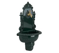 Relaxdays Fuente jardín de pared XL oro,verde