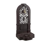 Relaxdays Fuente jardín marrón oscuro,oro