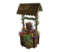 Relaxdays Fuente ornamental para plantas marrón oscuro